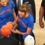 Taylor Swift attends Spurs-Knicks NBA Finals Game 4 at Madison Square Garden