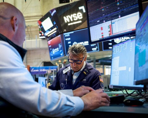 Wall St opens higher on tech rebound, Middle East in focus