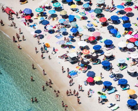Italian beach bans umbrellas for people between the ages of 10 and 65