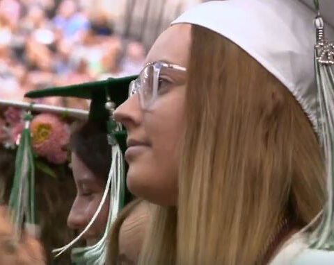 Four months after a stroke, teen graduates and looks ahead to nursing career