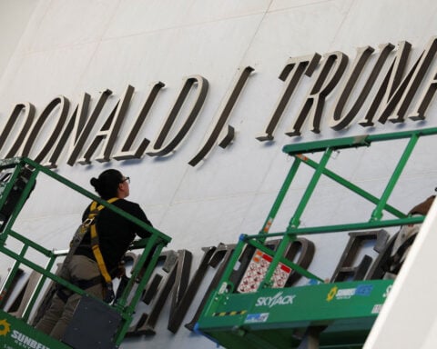 Trump administration appeals judge’s ruling over removing president’s name from Kennedy Center
