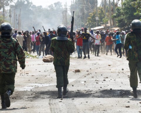 Kenyan killed at protest against US Ebola facility was a teenager, relative says