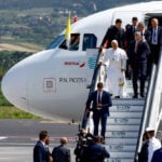 Pope's return home from Spain delayed as plane suffers technical issue