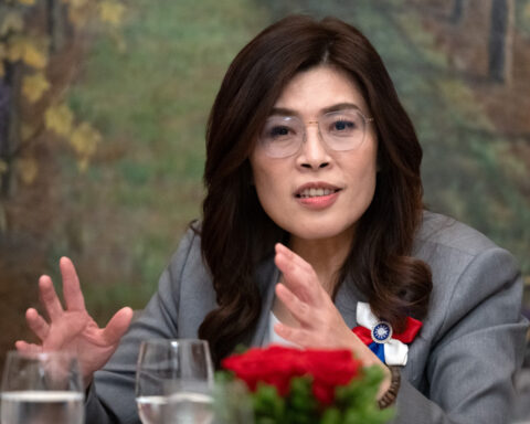 Taiwan's opposition leader touts talks with China as necessary for peace during US trip