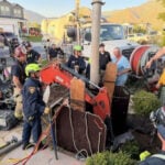 Man airlifted to hospital after 'cave in' after digging 9-foot hole