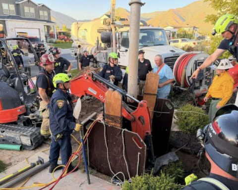 Man airlifted to hospital after 'cave in' after digging 9-foot hole