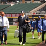 Dodgers star Shohei Ohtani out of the lineup against White Sox because of knee soreness