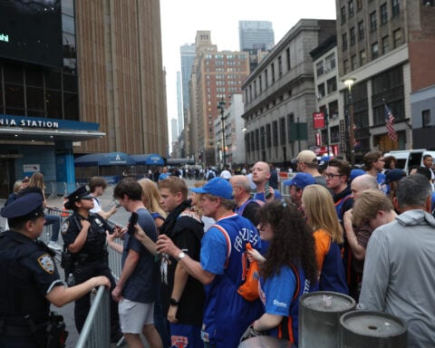 A dream day for New York fans with Knicks on the road to clinch and Brazil vs. Morocco in World Cup