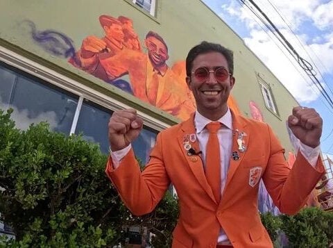 Orange Suit Man brings Dutch soccer pride to North Texas