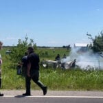 Video shows aftermath of deadly plane crash