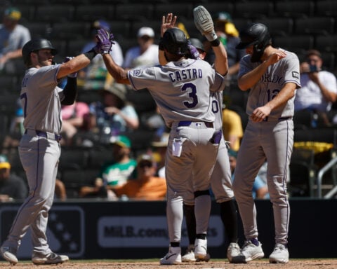 Rockies hit jackpot with 23 runs in steamy Vegas as A's finish wild stretch in future home