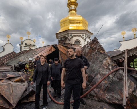Historic Kyiv monastery damaged, 10 people killed in Russian attacks on Ukraine