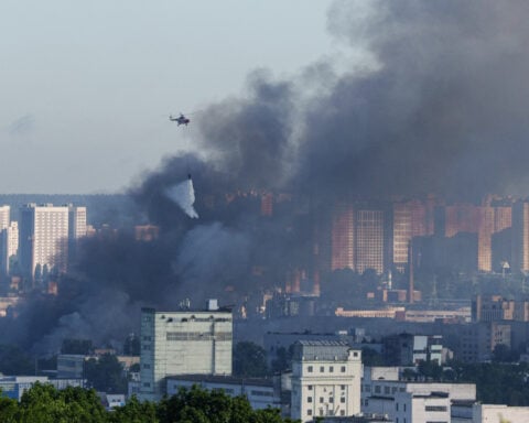 Russia unleashes a major barrage on Ukraine, killing 11 and damaging a renowned religious site