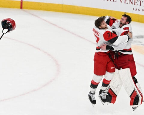 Once a journeyman, Brandon Bussi backstops the Hurricanes to the Stanley Cup championship