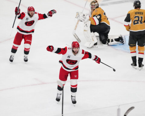 Taylor Hall-Logan Stankoven-Jackson Blake line is a big reason Carolina won the Stanley Cup