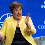 IMF chief says no global slowdown in sight yet, but risks are high