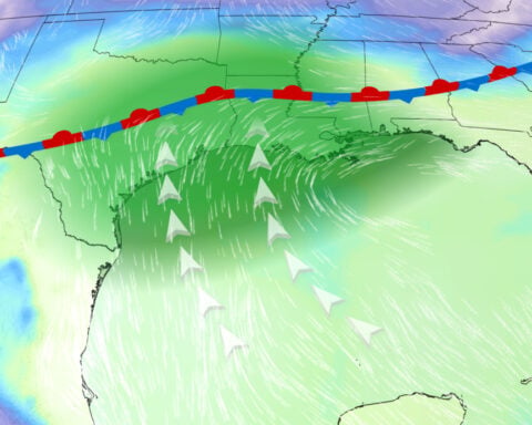 Tropical storm chances increase for major Gulf flood threat that has killed 1 in Texas