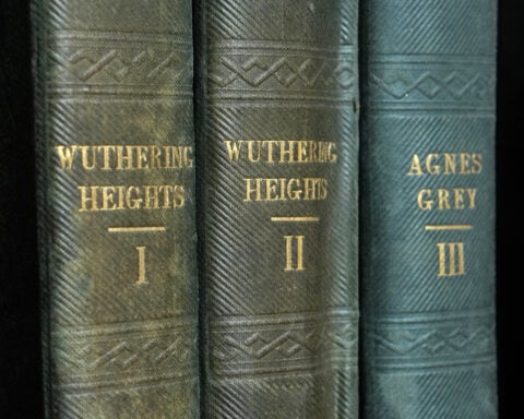 A rare first edition of 'Wuthering Heights' complete with spelling mistakes is up for auction