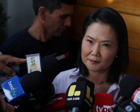 Peru's Fujimori edges ahead as contested presidential votes trickle in