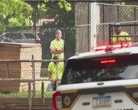 Worker dies after falling from construction scaffolding at school, police say