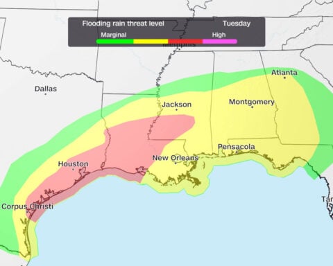 Parts of the Gulf Coast are under water and more rain is on the way