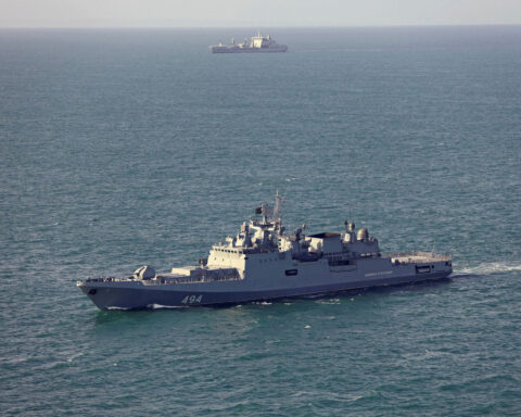 Russian frigate fires warning shots near UK waters to avert yacht collision