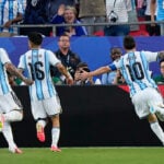Lionel Messi becomes 2nd player to score in 5 World Cups, striking early for Argentina vs. Algeria