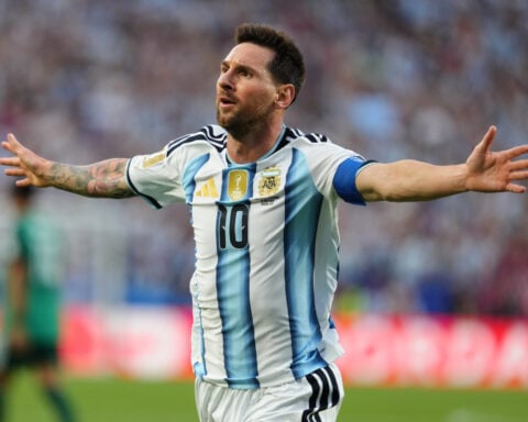 Lionel Messi becomes 2nd player to score in 5 World Cups, striking early for Argentina vs. Algeria