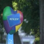 Art installed in spot where passersby discovered burning cross in Grant Park