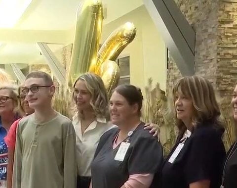 ‘There is hope’: Teen celebrates 16th birthday with NICU staff who cared for him as a newborn