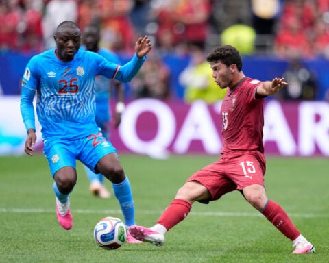 Cristiano Ronaldo and Portugal held to a 1-1 draw by Congo at the World Cup