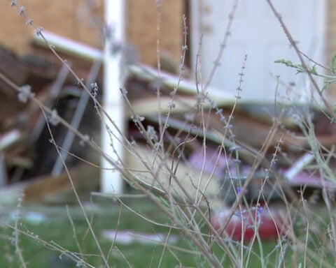 Mother and baby escape serious injury after truck slams into home