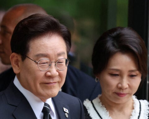 South Korea's Lee leaves G7 with Trump's pen after talks about peace on the peninsula