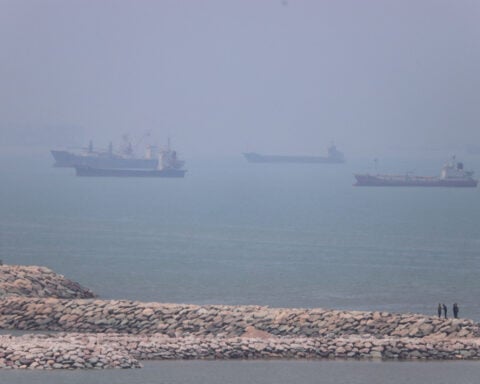 Three Saudi-flagged supertankers sail through Hormuz after Iran deal signed, data shows