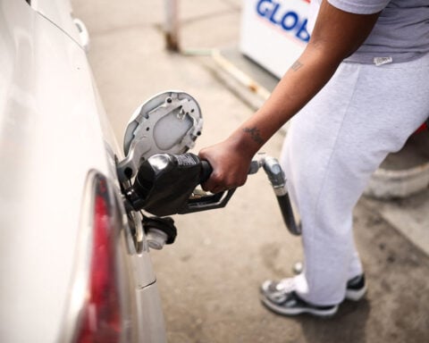 Average US gas price drops below $4 - barely
