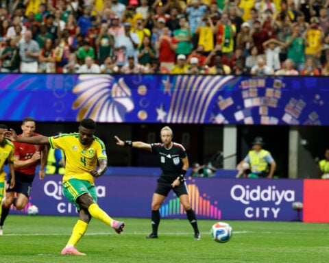 South Africa keeps its World Cup hopes alive with a 1-1 draw against the Czech Republic