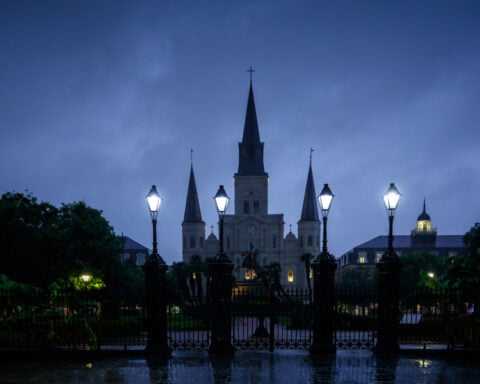 Tropical storm remnants drench Gulf states after tornadoes hit the Midwest