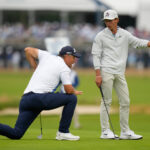 Well done, young man: 17-year-old Russell's US Open debut impresses 54-year-old partner Harrington