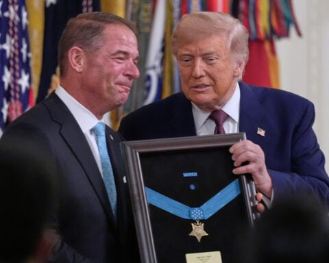 Trump presents the Medal of Honor to 3 veterans for heroism in Vietnam and Afghanistan