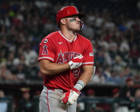 Angels star Mike Trout placed on 10-day injured list with right hamstring strain