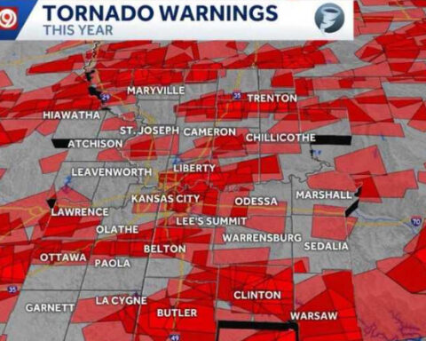 Nearly 90 tornado warnings issued across Kansas City region in historic year