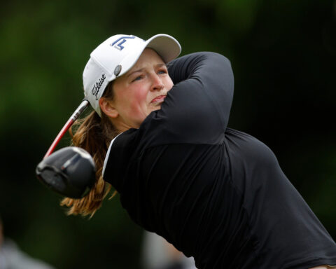 Jing Yan shoots 66 at breezy Blythefield to take Meijer LPGA Classic lead