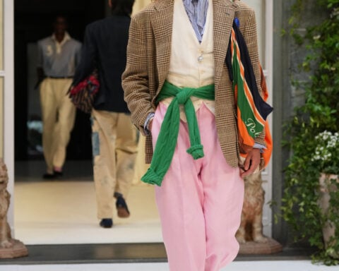 Lewis Hamilton and Colman Domingo lead a star-studded front row at Ralph Lauren's Milan show