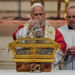 Pope Leo XIV urges Italians to rediscover their faith during prayer before remains of St Augustine