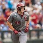 Oklahoma a win away from national title after roughing up North Carolina ace in Game 1 of CWS finals