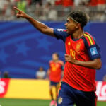 Spain star Lamine Yamal scores after 10 minutes of his first start at the World Cup