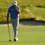 After missing his putt on the 18th hole, Sam Burns comes up one shot short at the US Open