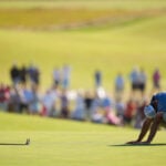 After missing his putt on the 18th hole, Sam Burns comes up one shot short at the US Open