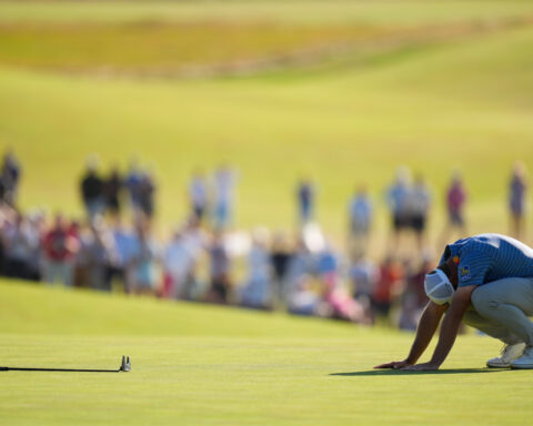 After missing his putt on the 18th hole, Sam Burns comes up one shot short at the US Open