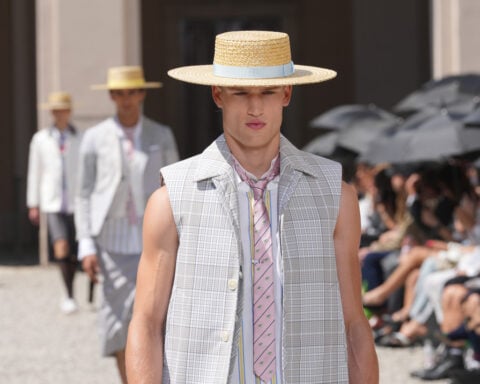 Milan designers go lighter in silhouette, if not materials, for next summer
